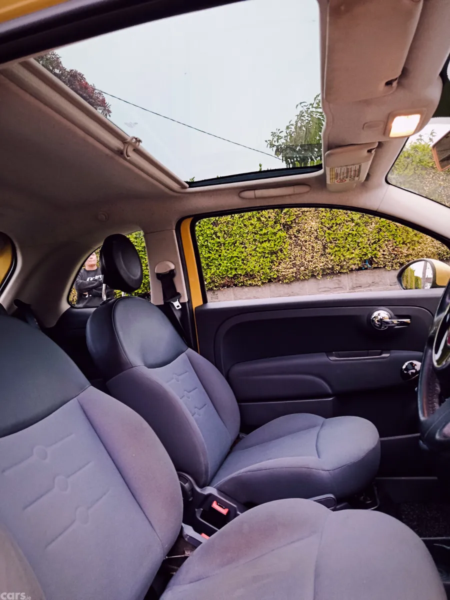 Fiat 500 Hatchback, Petrol, 2012, Yellow