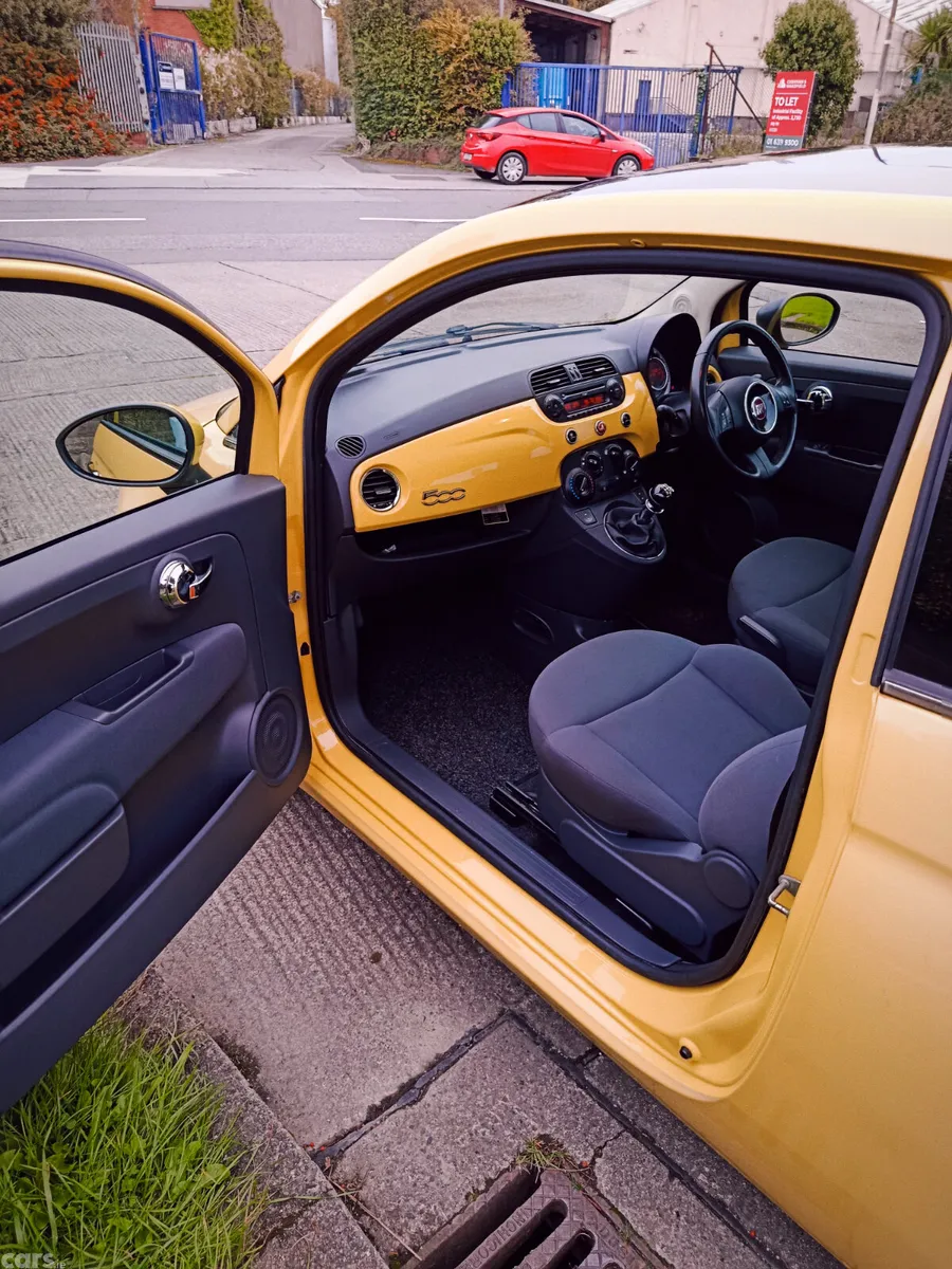 Fiat 500 Hatchback, Petrol, 2012, Yellow