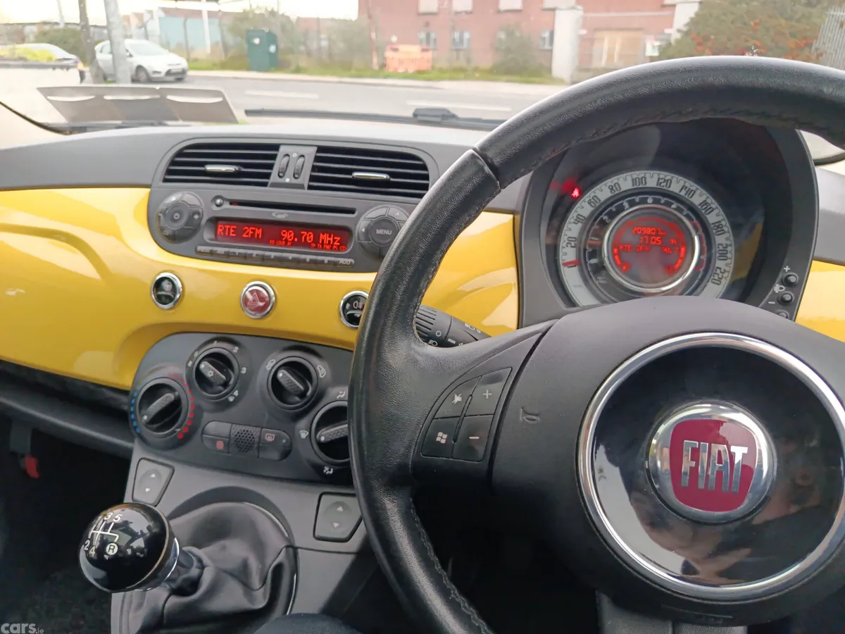 Fiat 500 Hatchback, Petrol, 2012, Yellow