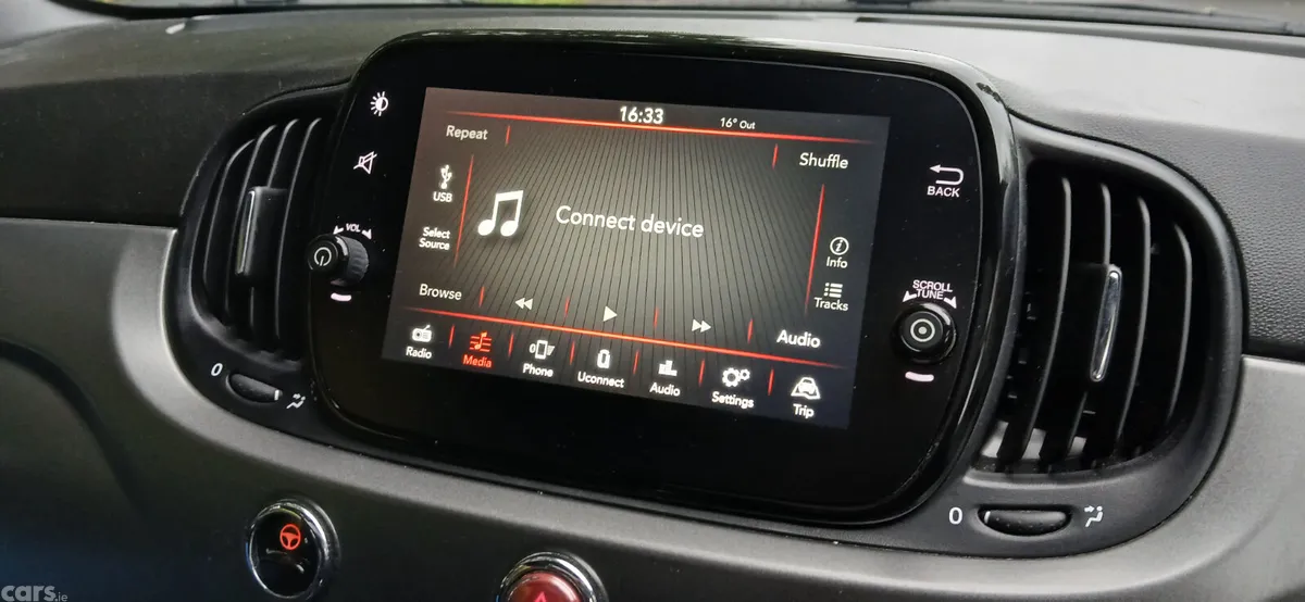 Fiat 500 Hatchback, Petrol, 2018, Blue