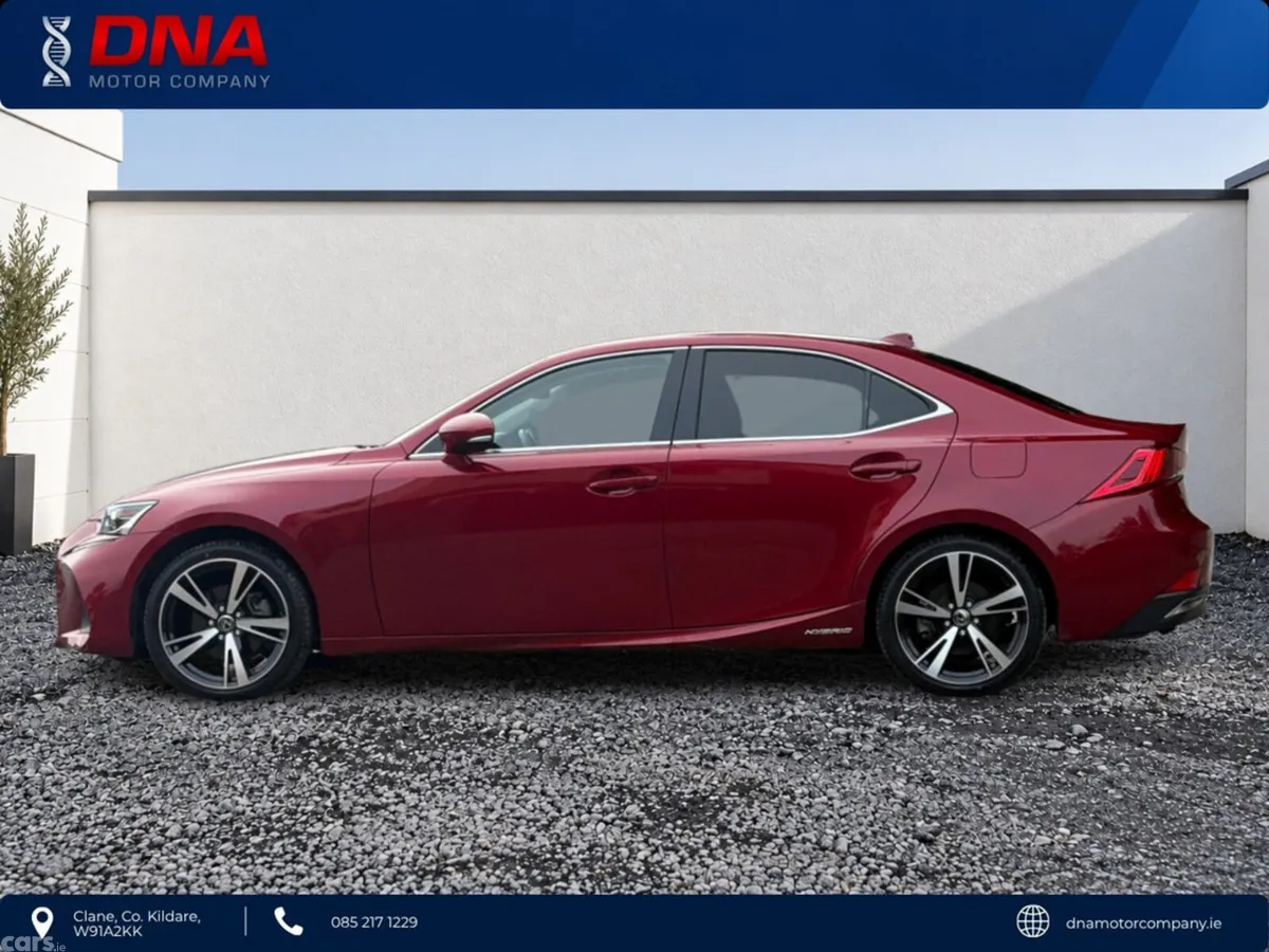 Lexus IS Saloon, Petrol Hybrid, 2018, Red
