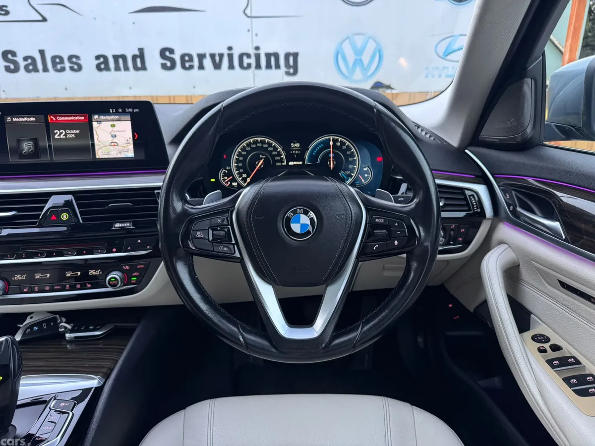 BMW 5-Series Saloon, Petrol Plug-in Hybrid, 2017, Blue