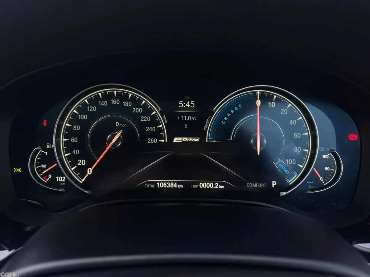 BMW 5-Series Saloon, Petrol Plug-in Hybrid, 2017, Blue