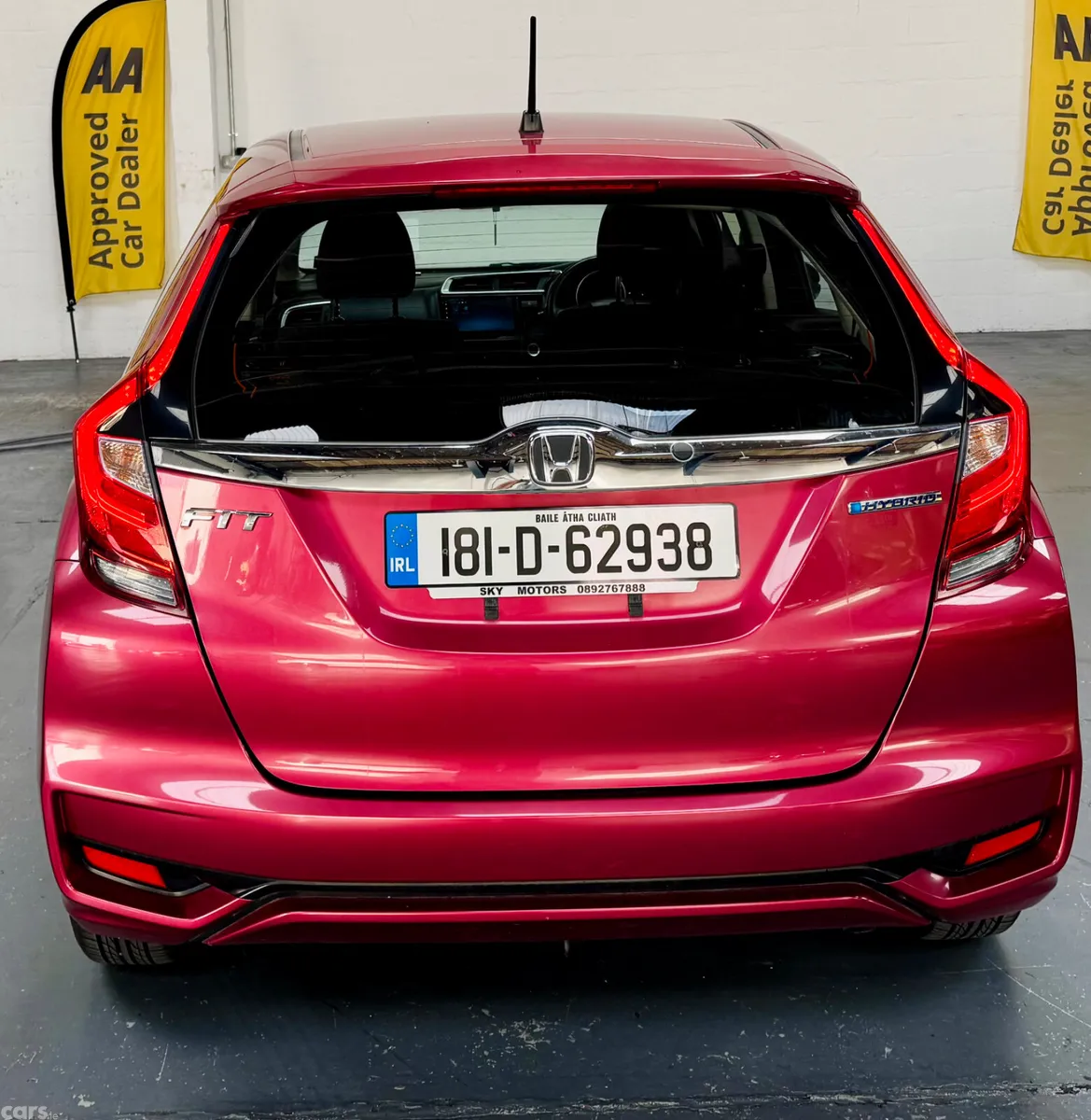 Honda Fit Hatchback, Petrol Hybrid, 2018, Red