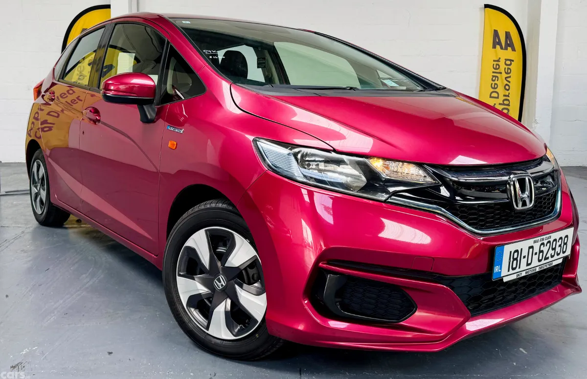 Honda Fit Hatchback, Petrol Hybrid, 2018, Red