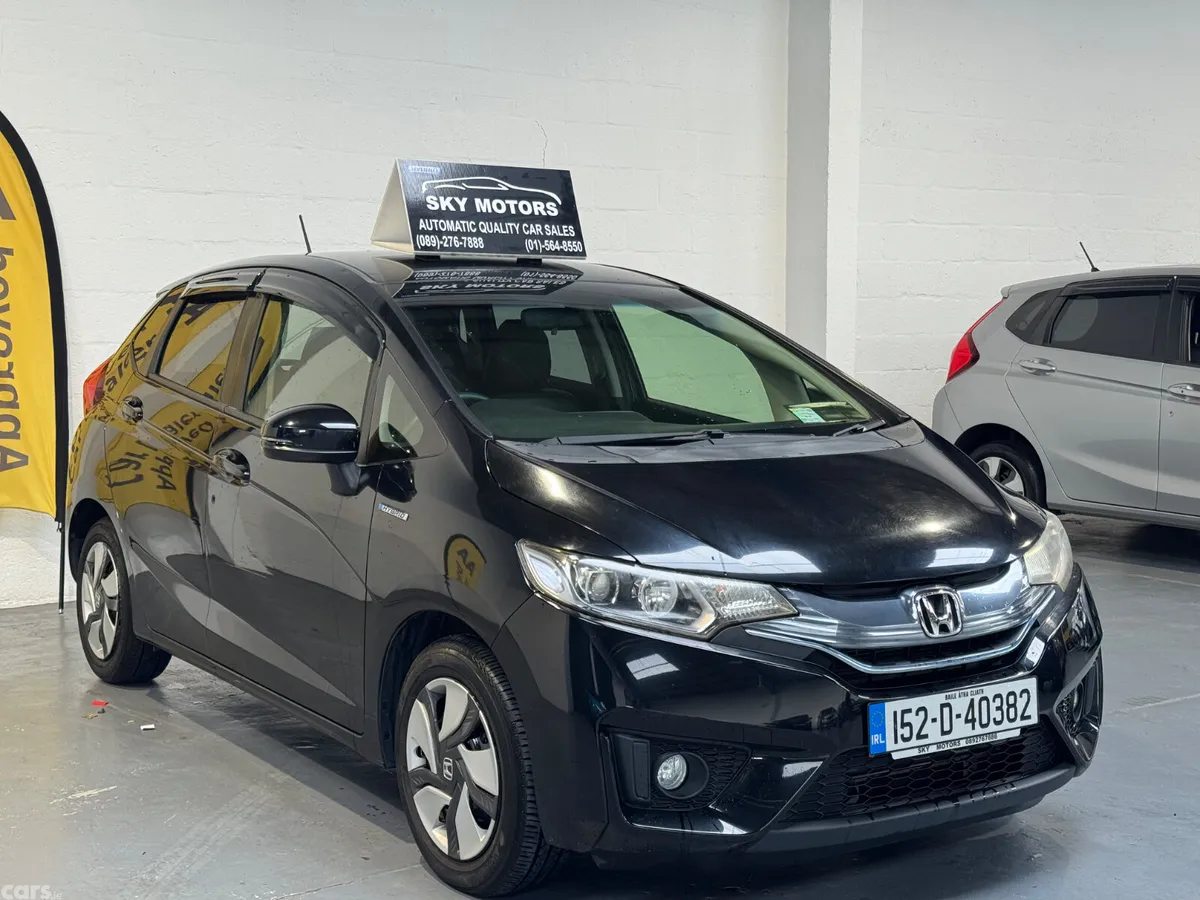 Honda Fit Hatchback, Petrol Hybrid, 2015, Black