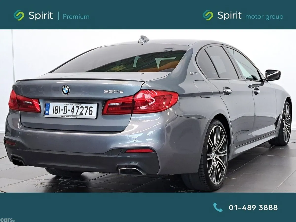 BMW 5-Series Saloon, Petrol Plug-in Hybrid, 2018, Blue