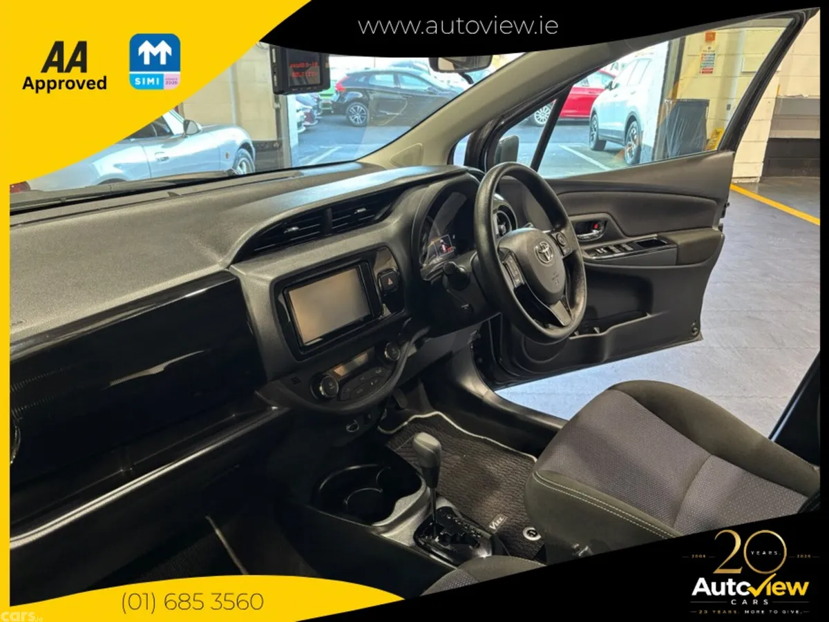 Toyota Vitz Hatchback, Petrol Hybrid, 2018, Black