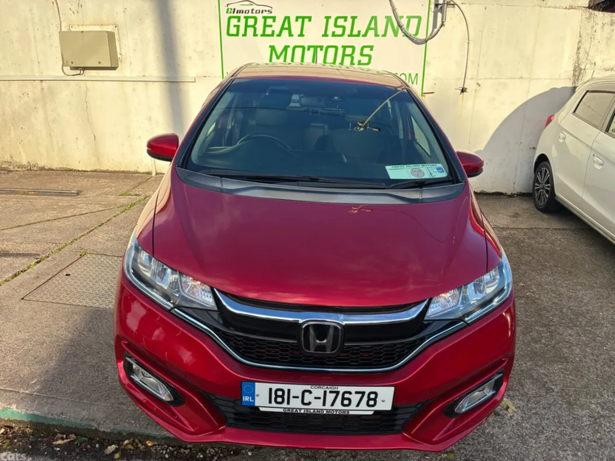Honda Fit Hatchback, Petrol Hybrid, 2018, Red