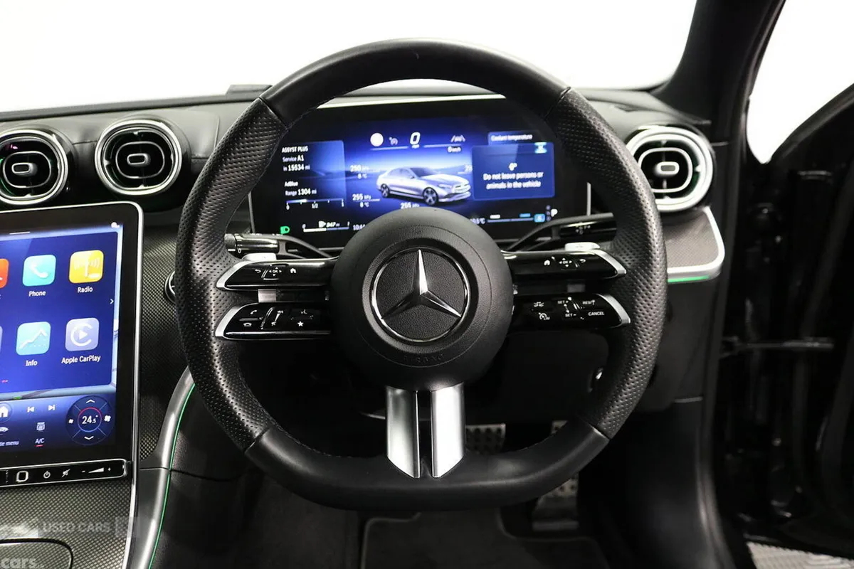 Mercedes-Benz C-Class Saloon, Diesel Hybrid, 2025, Black