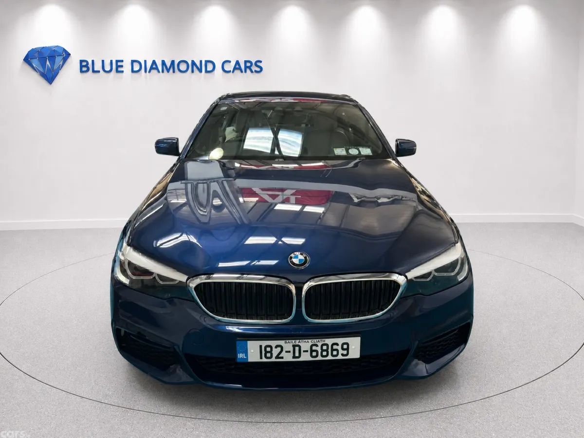 BMW 5-Series Saloon, Petrol Plug-in Hybrid, 2018, Blue