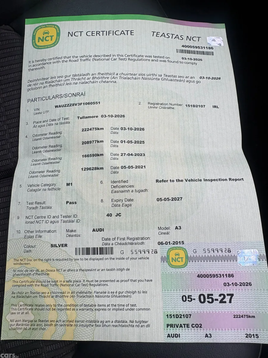 Audi A3 Saloon, Diesel, 2015, Silver