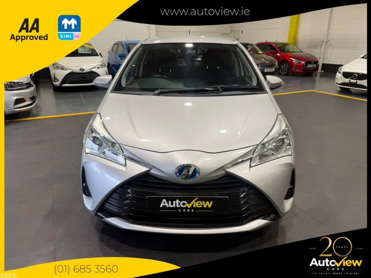 Toyota Vitz Hatchback, Petrol Hybrid, 2019, Silver