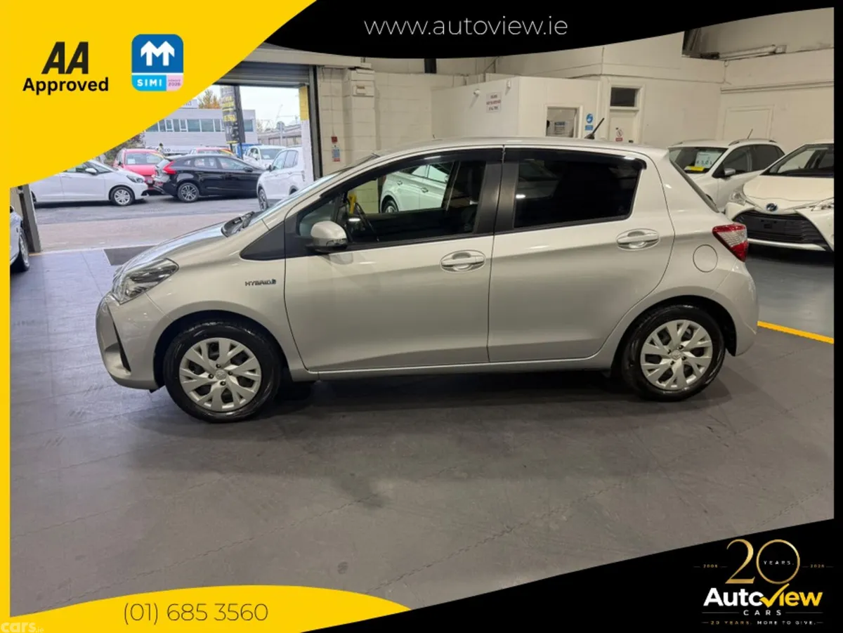 Toyota Vitz Hatchback, Petrol Hybrid, 2019, Silver