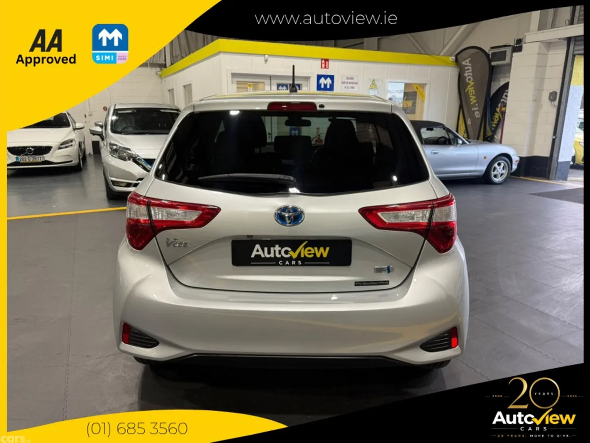 Toyota Vitz Hatchback, Petrol Hybrid, 2019, Silver