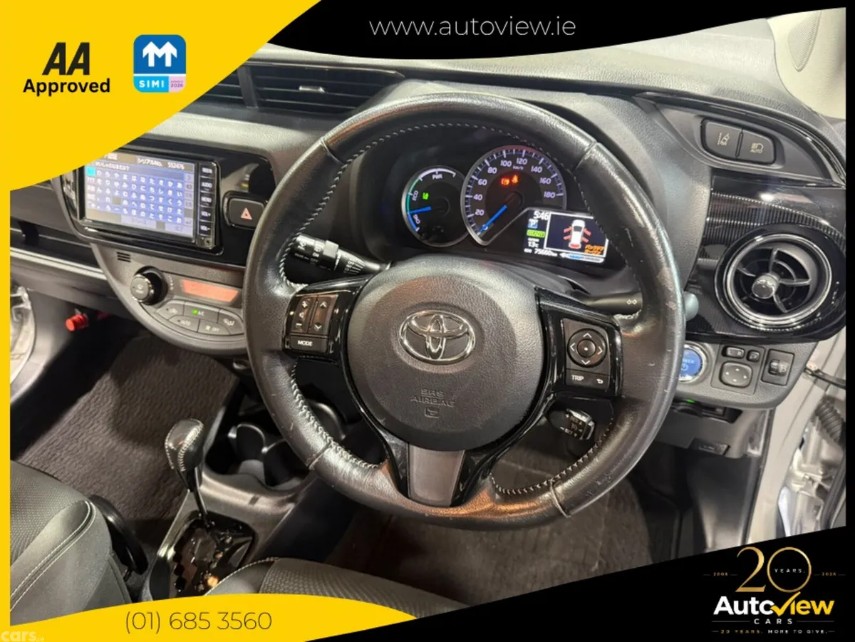 Toyota Vitz Hatchback, Petrol Hybrid, 2019, Silver