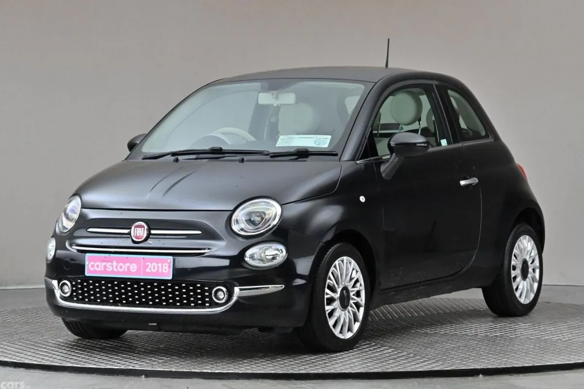Fiat 500 Hatchback, Petrol, 2018, Black