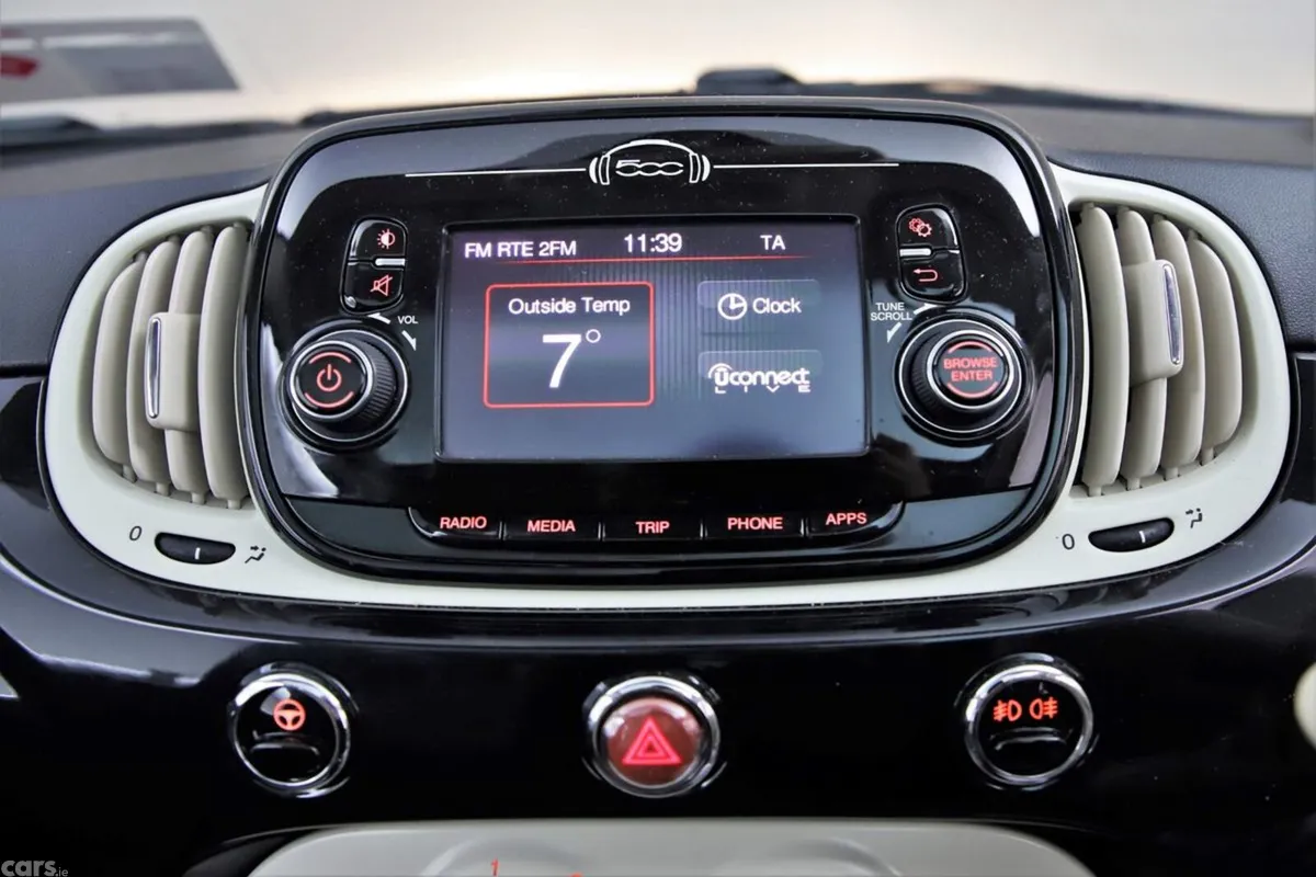 Fiat 500 Hatchback, Petrol, 2018, Black