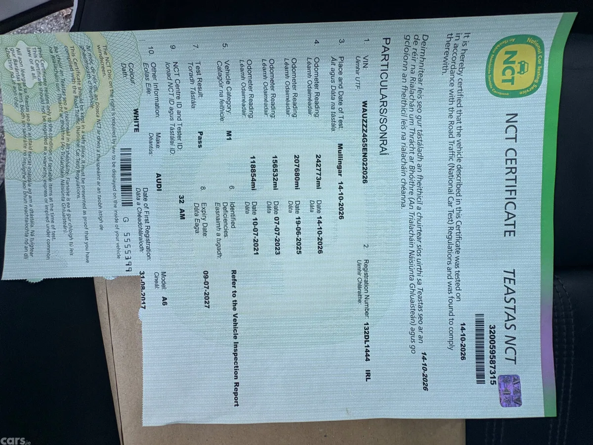 Audi A6 Saloon, Diesel, 2013, White