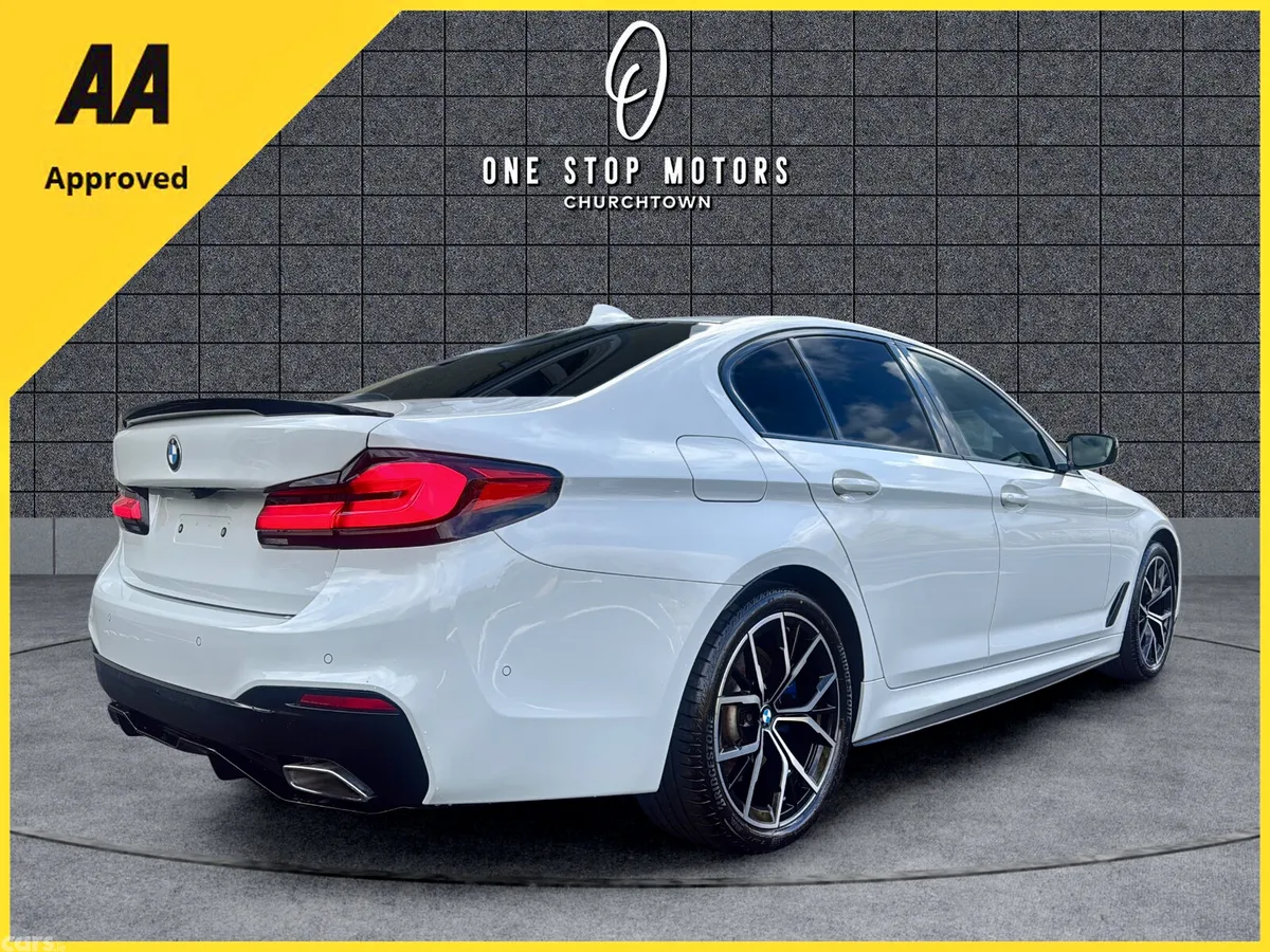 BMW 5-Series Saloon, Petrol Plug-in Hybrid, 2019, White