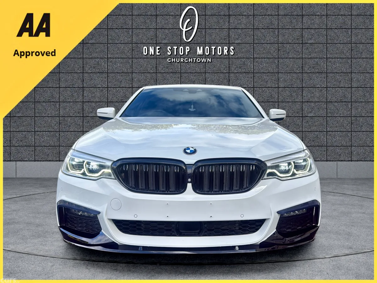 BMW 5-Series Saloon, Petrol Plug-in Hybrid, 2019, White