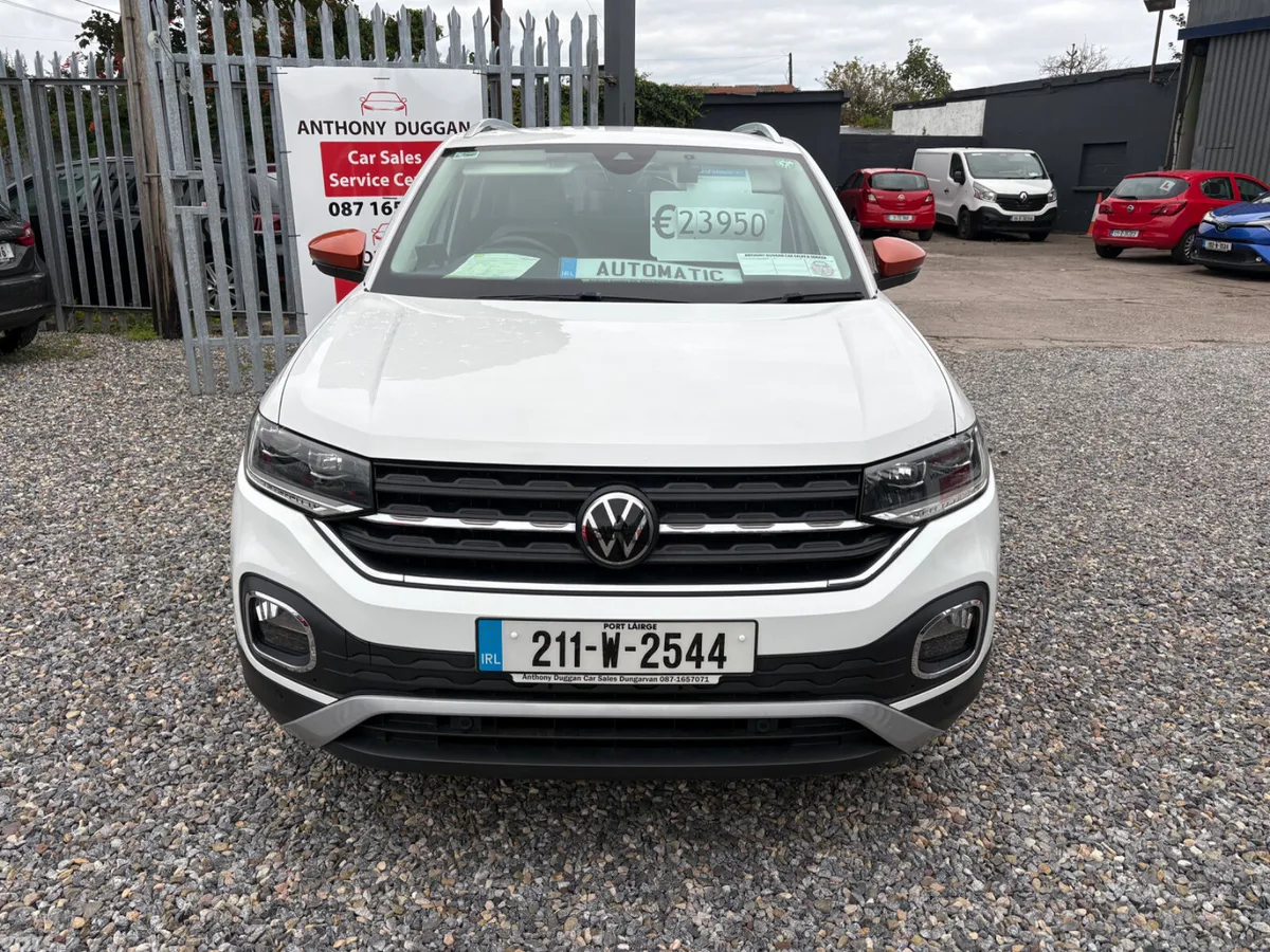 Volkswagen T-Cross Hatchback, Petrol, 2021, White