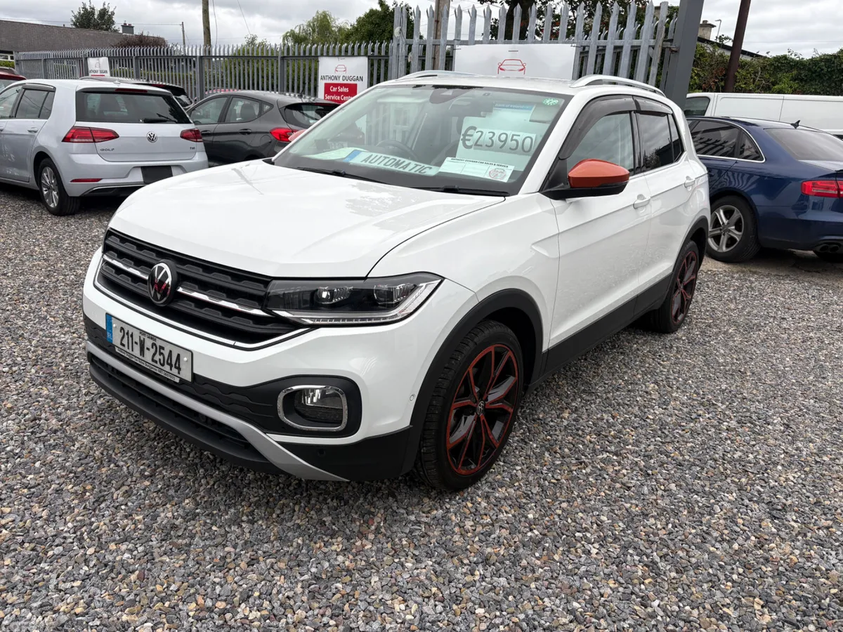 Volkswagen T-Cross Hatchback, Petrol, 2021, White