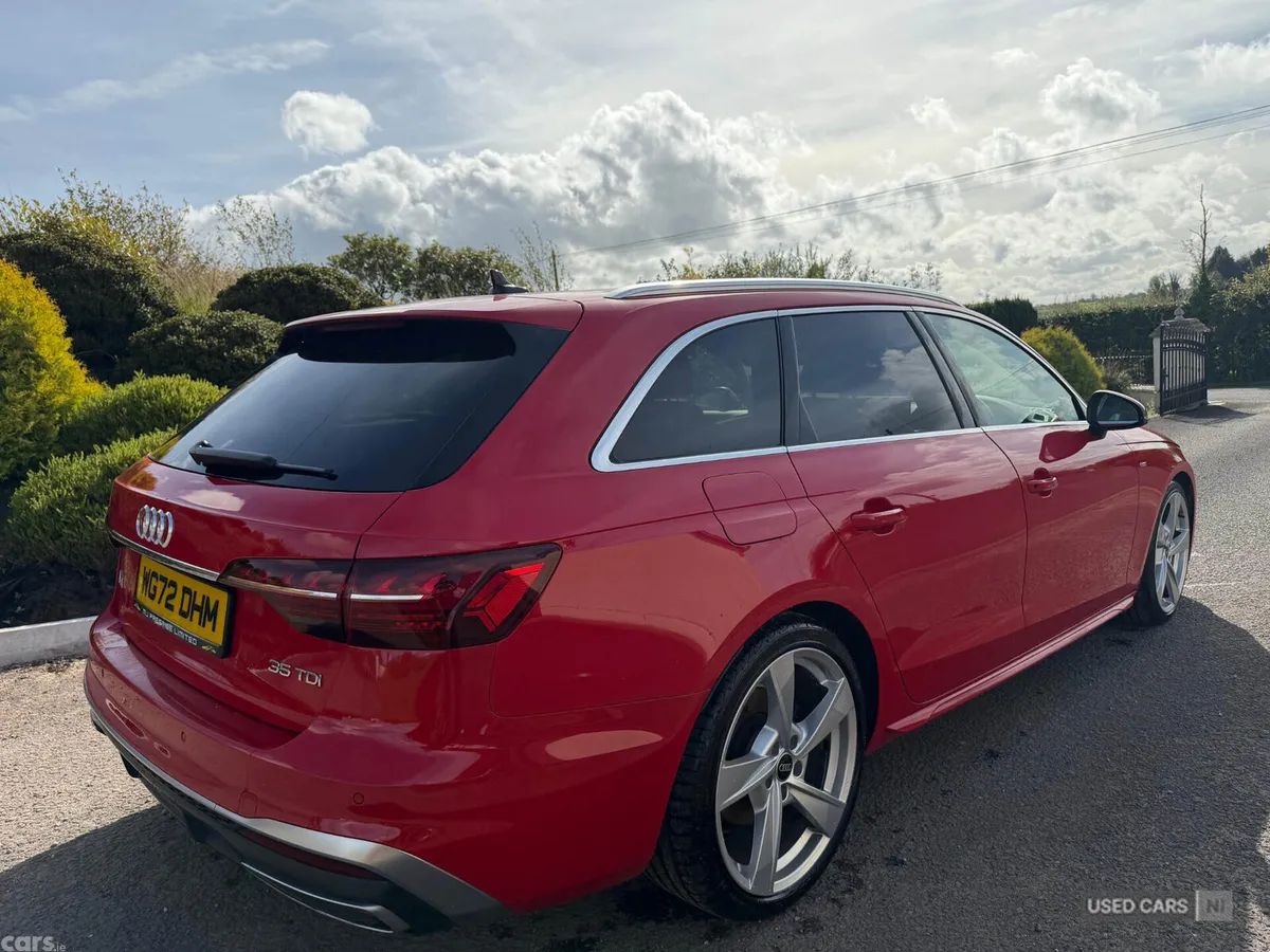 Audi A4 Estate, Diesel Hybrid, 2022, Red