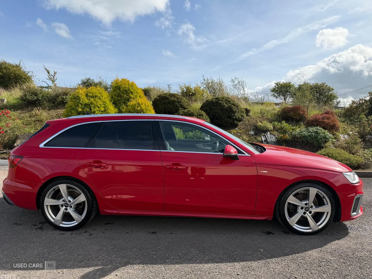 Audi A4 Estate, Diesel Hybrid, 2022, Red