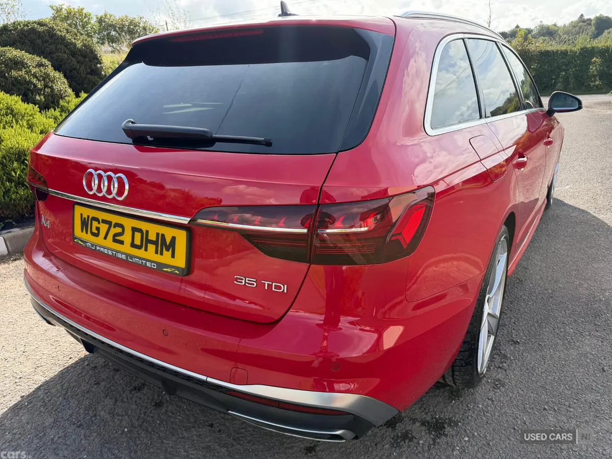 Audi A4 Estate, Diesel Hybrid, 2022, Red