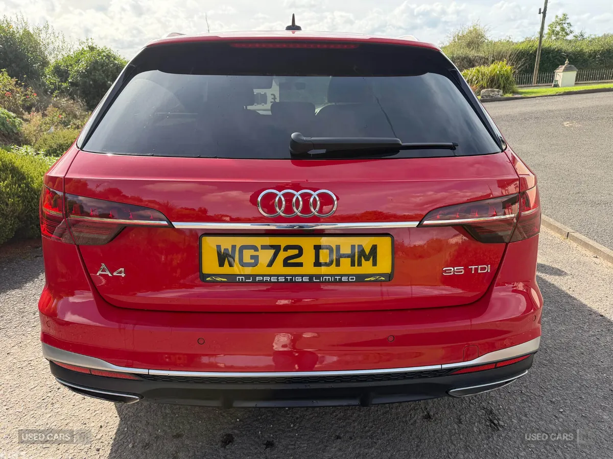 Audi A4 Estate, Diesel Hybrid, 2022, Red
