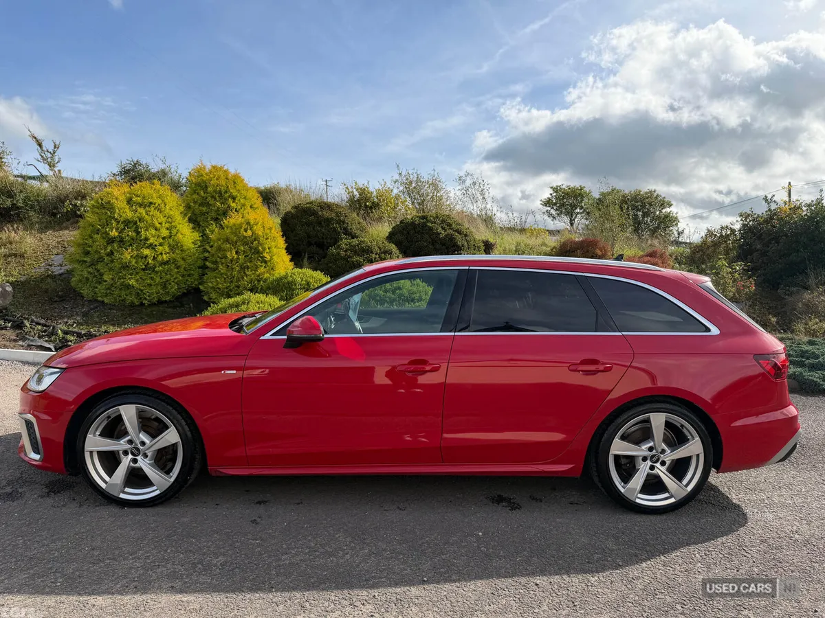 Audi A4 Estate, Diesel Hybrid, 2022, Red