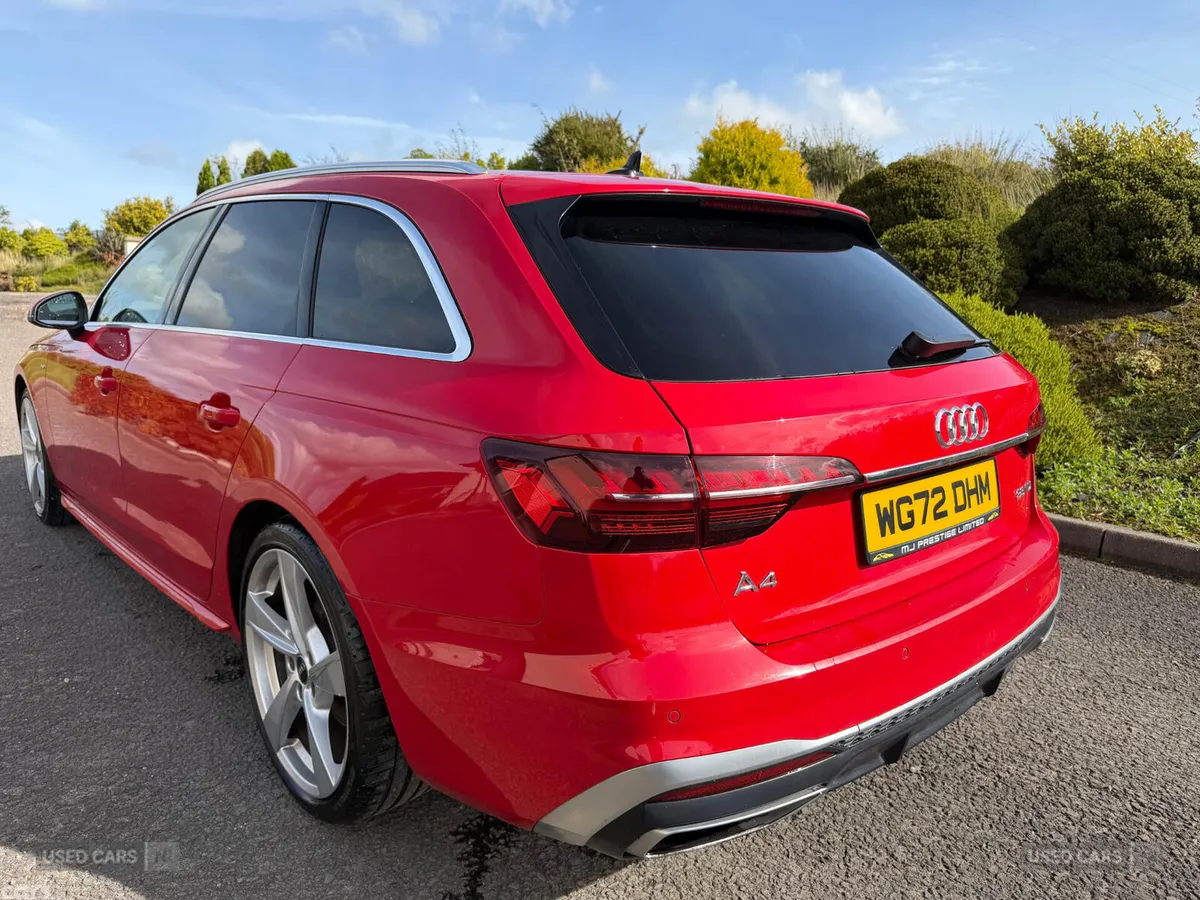 Audi A4 Estate, Diesel Hybrid, 2022, Red