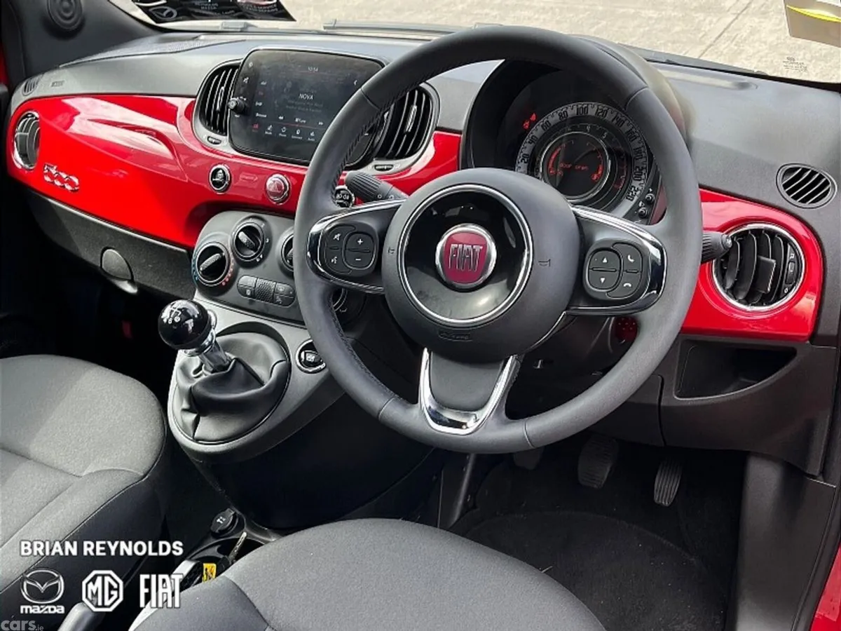 Fiat 500 Hatchback, Petrol, 2024, Red