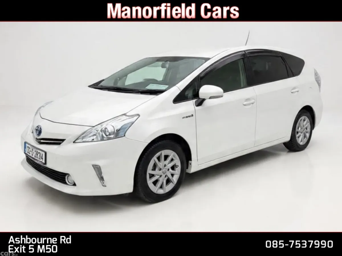 Toyota Prius MPV, Petrol Hybrid, 2013, White