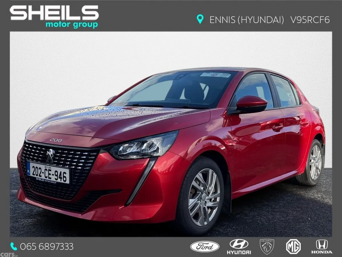 Peugeot 208 Hatchback, Petrol, 2020, Red