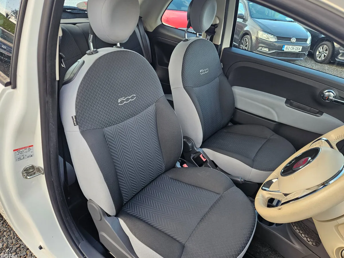 Fiat 500 Hatchback, Petrol, 2018, White