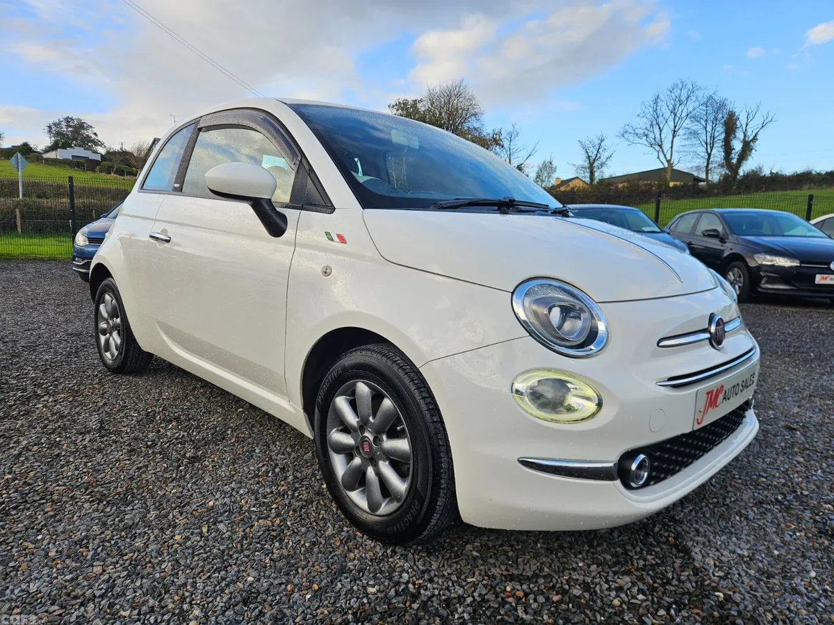 Fiat 500 Hatchback, Petrol, 2018, White