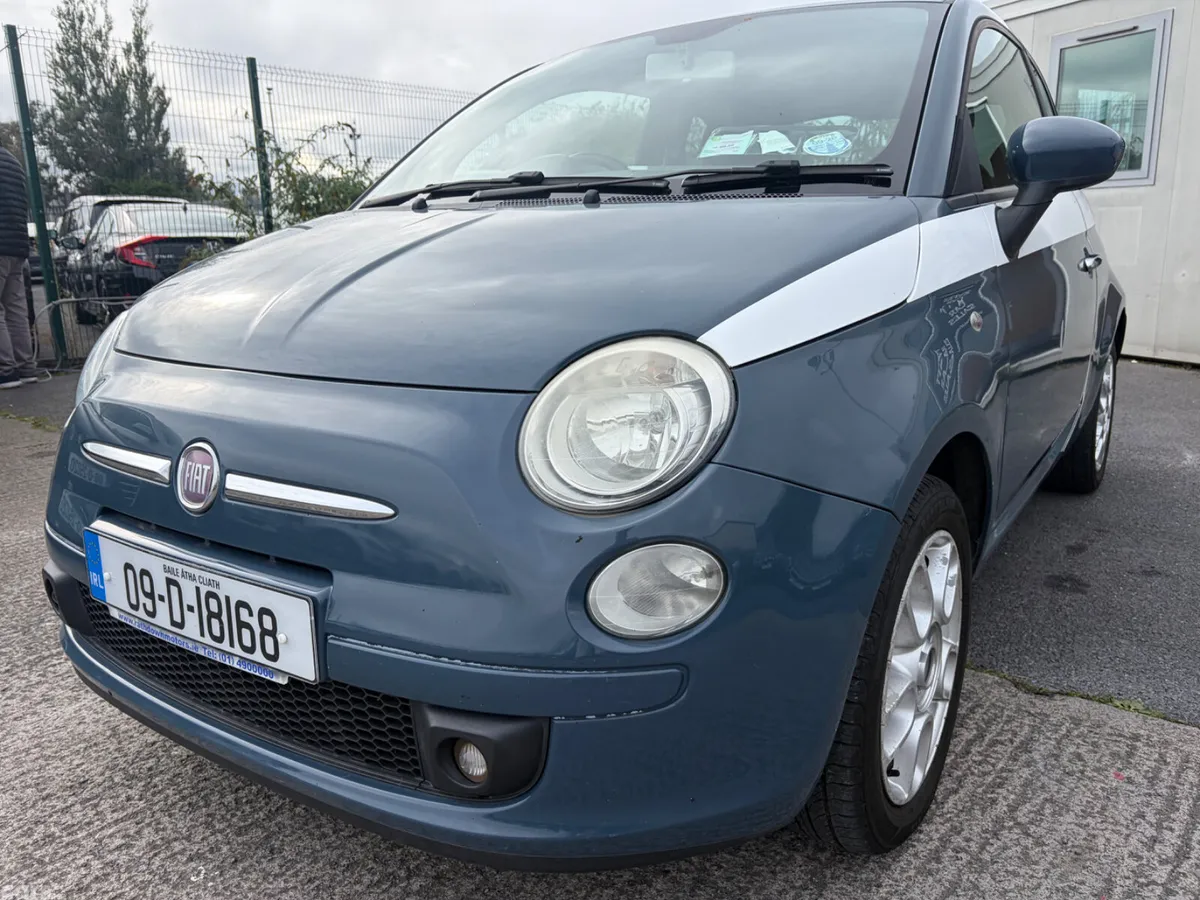 Fiat 500 Hatchback, Petrol, 2009, Blue
