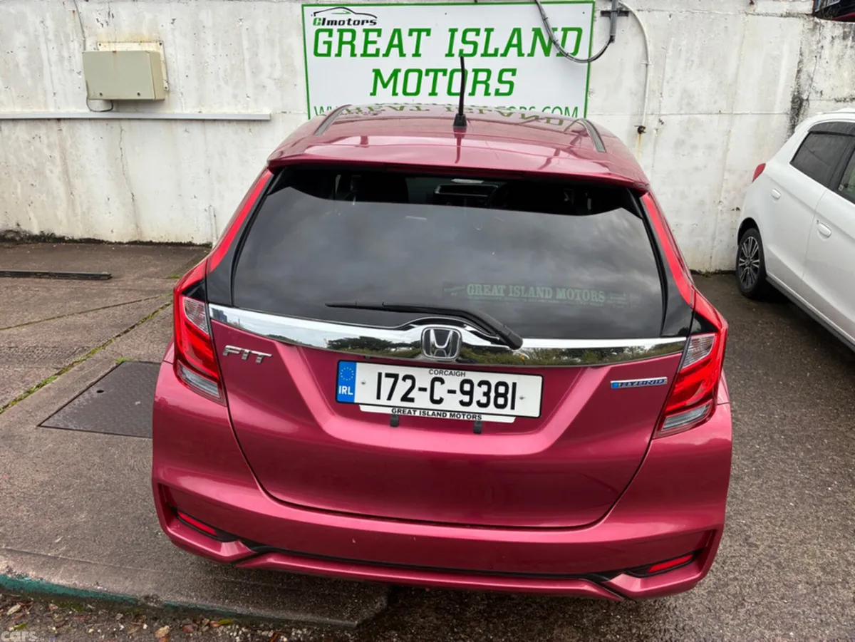 Honda Fit Hatchback, Petrol Hybrid, 2017, Red