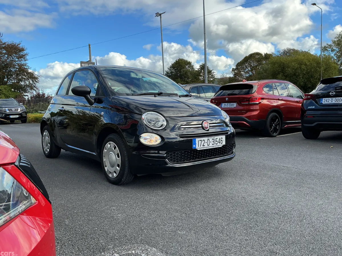 Fiat 500 Hatchback, Petrol, 2017, Black