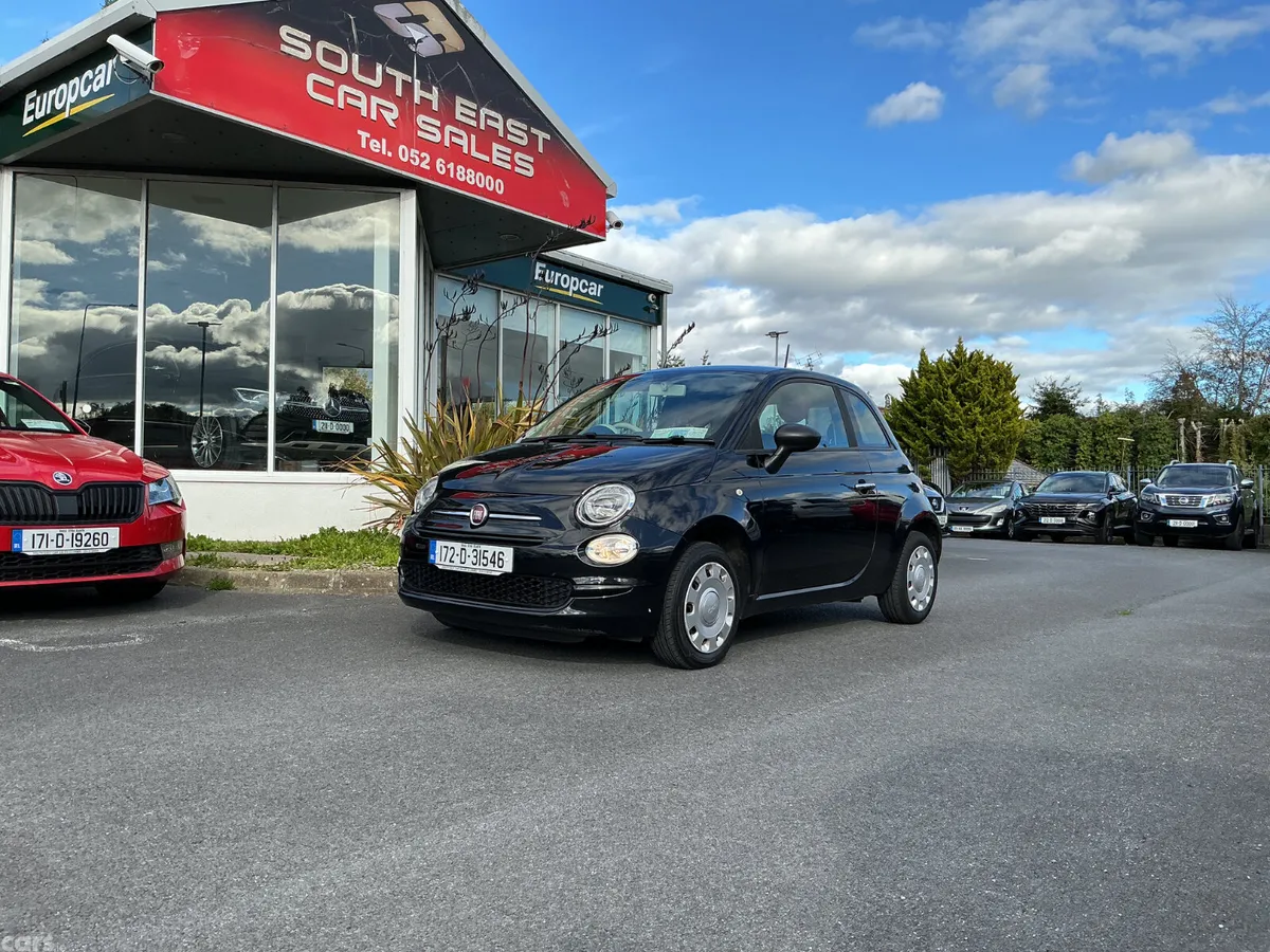 Fiat 500 Hatchback, Petrol, 2017, Black