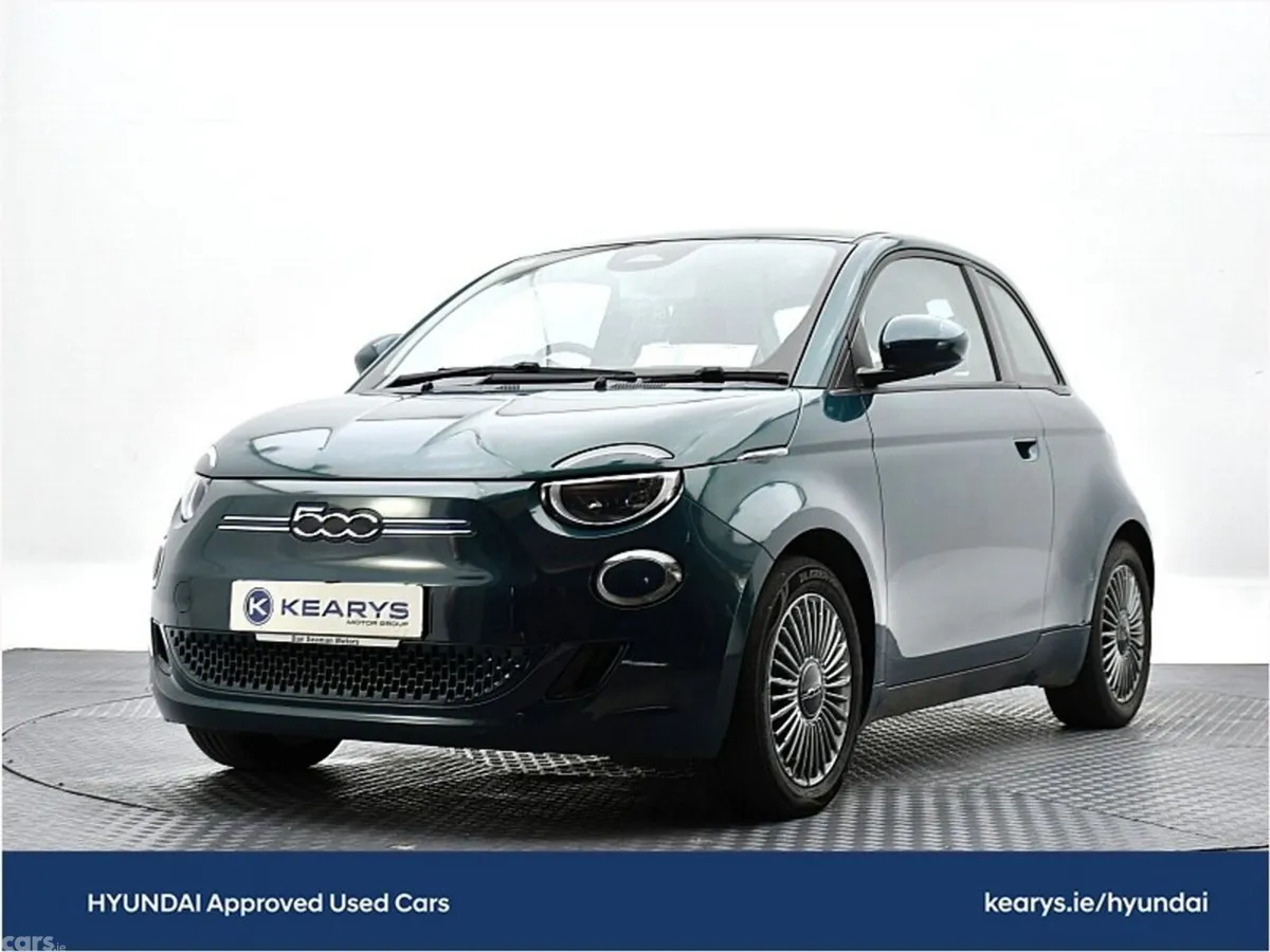 Fiat 500 Hatchback, Electric, 2022, Green