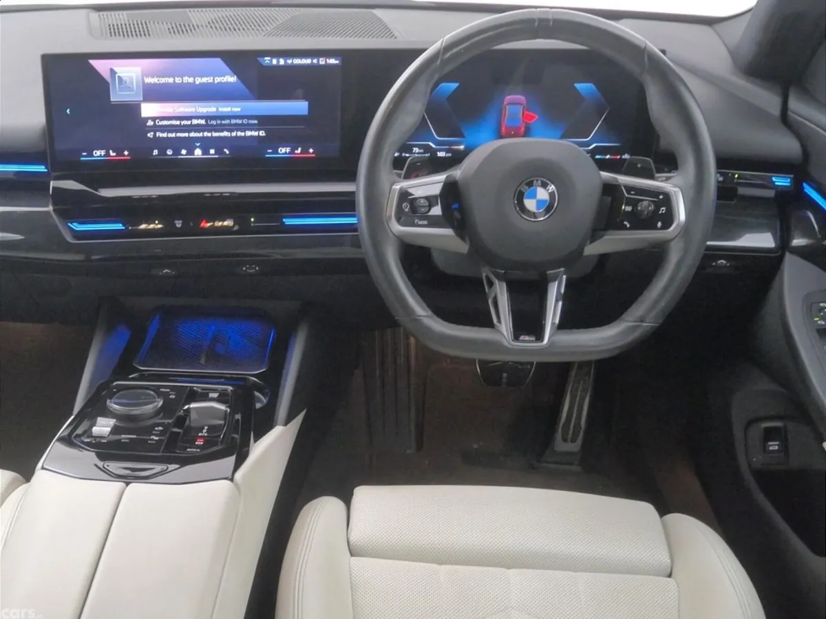 BMW 5-Series Saloon, Petrol Hybrid, 2024, Red
