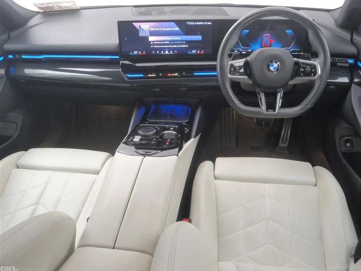 BMW 5-Series Saloon, Petrol Hybrid, 2024, Red