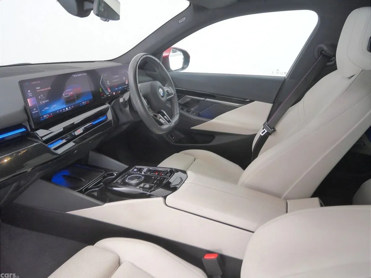 BMW 5-Series Saloon, Petrol Hybrid, 2024, Red