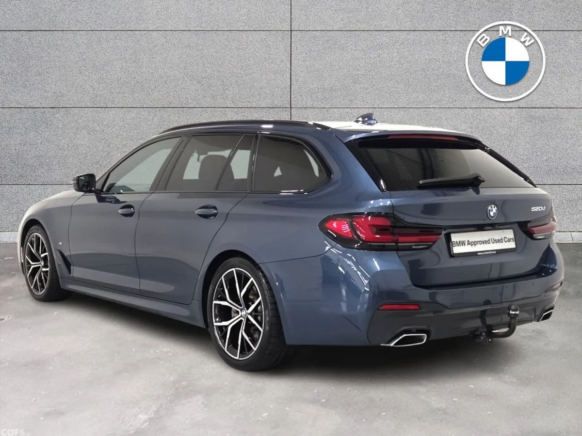 BMW 5-Series Estate, Diesel Hybrid, 2024, Blue