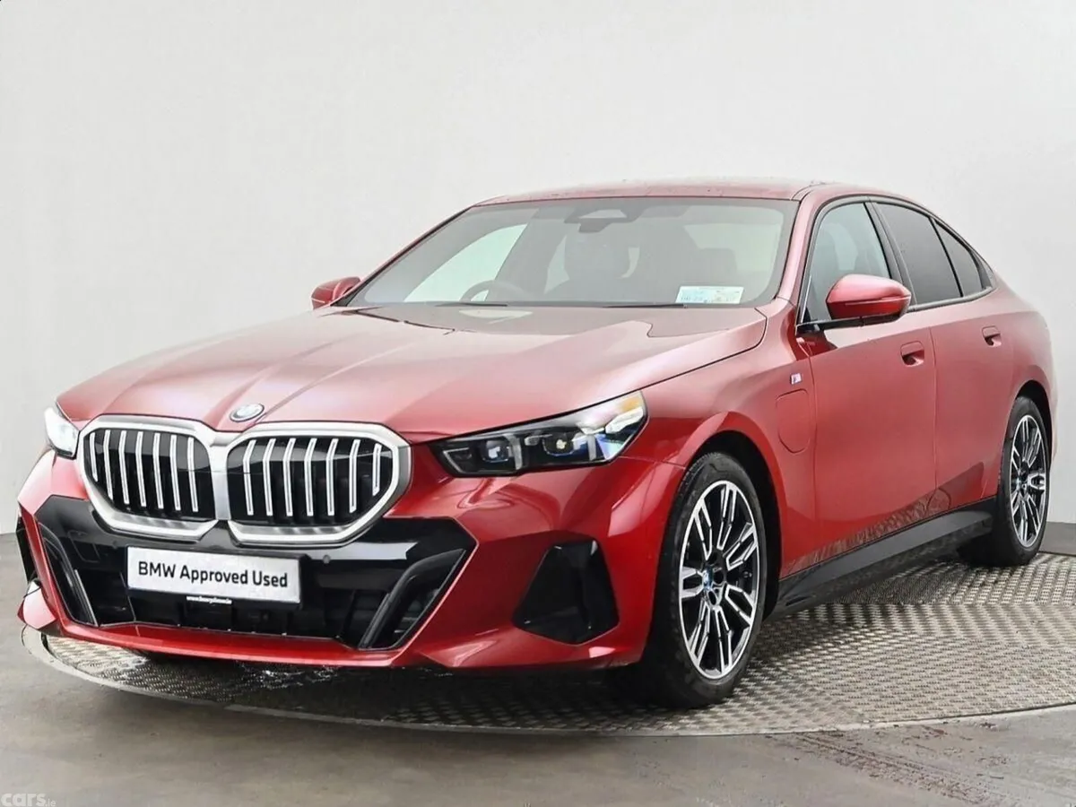 BMW 5-Series Saloon, Petrol Plug-in Hybrid, 2024, Red