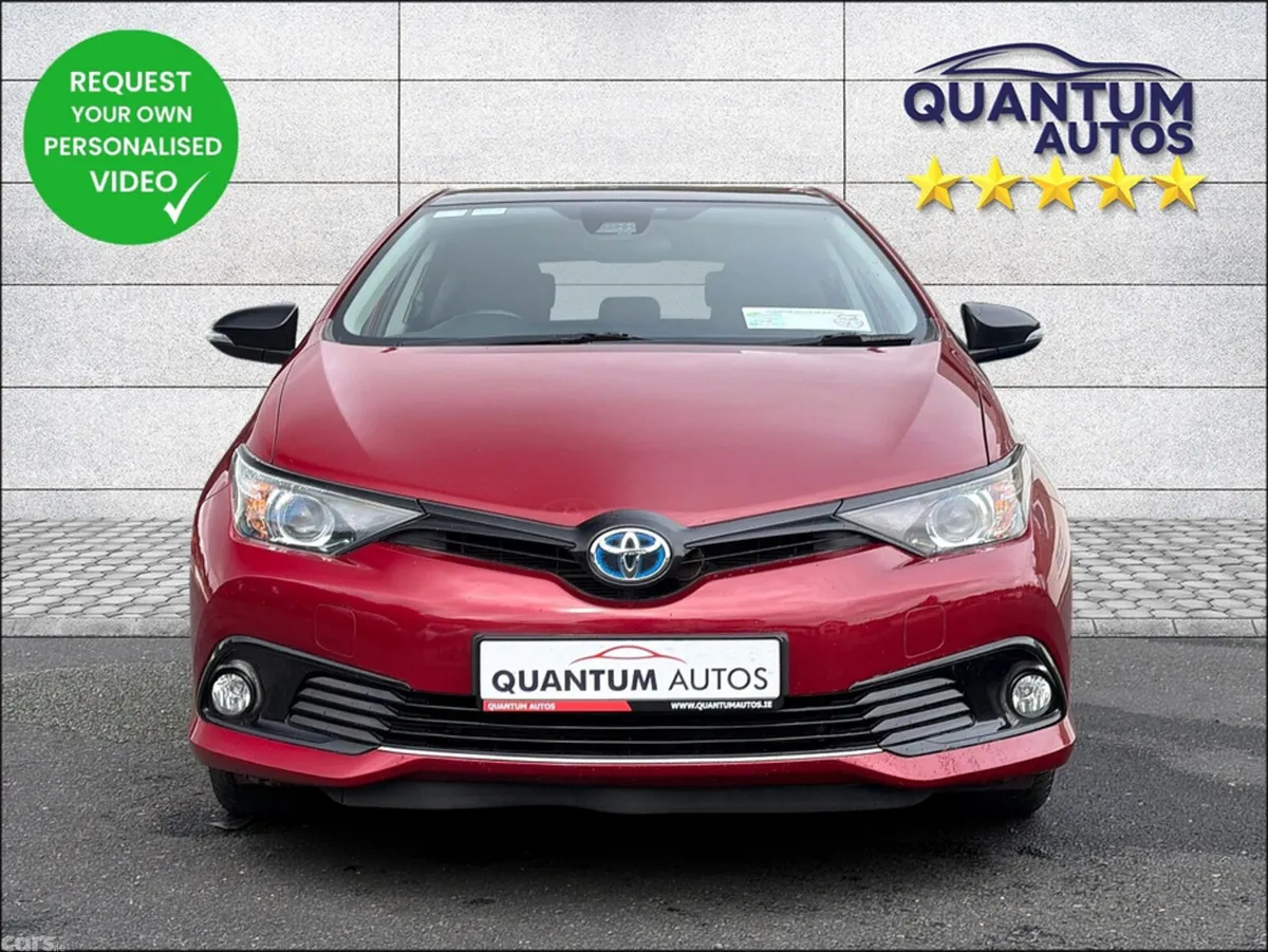 Toyota Auris Hatchback, Petrol Hybrid, 2018, Red