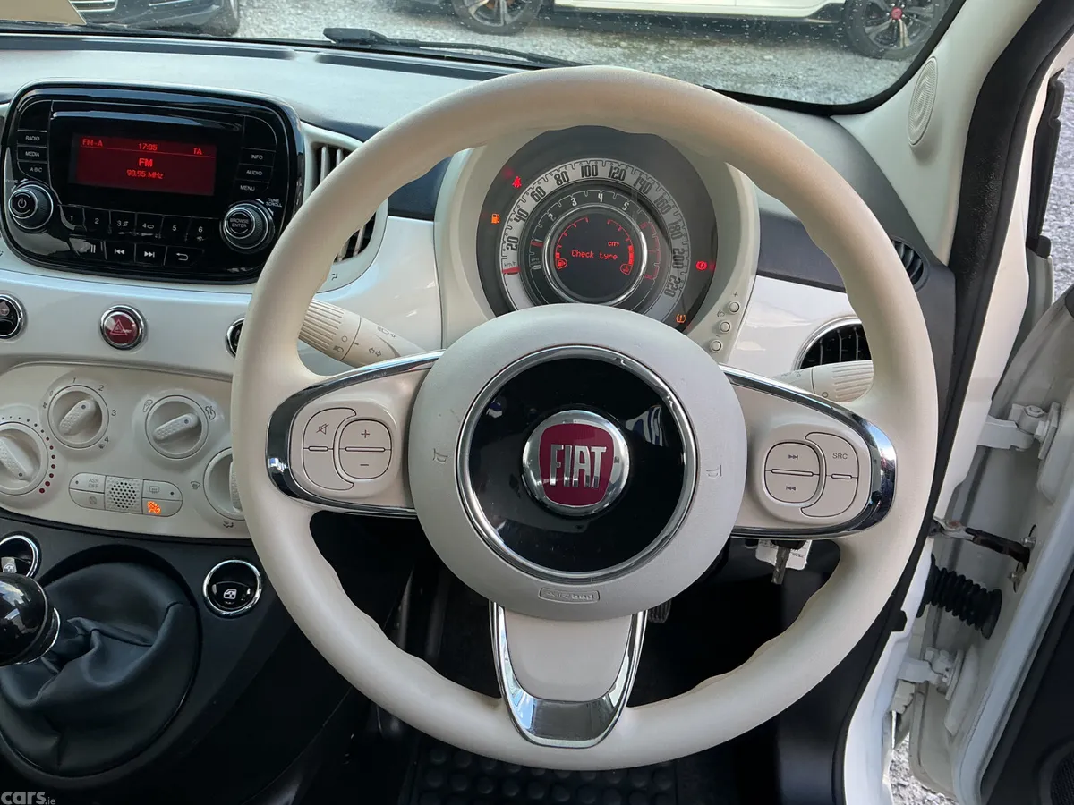 Fiat 500 Hatchback, Petrol, 2018, White